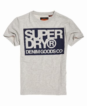 Superdry Denim Goods Co Férfi Pólók Szürke | JABLW1826